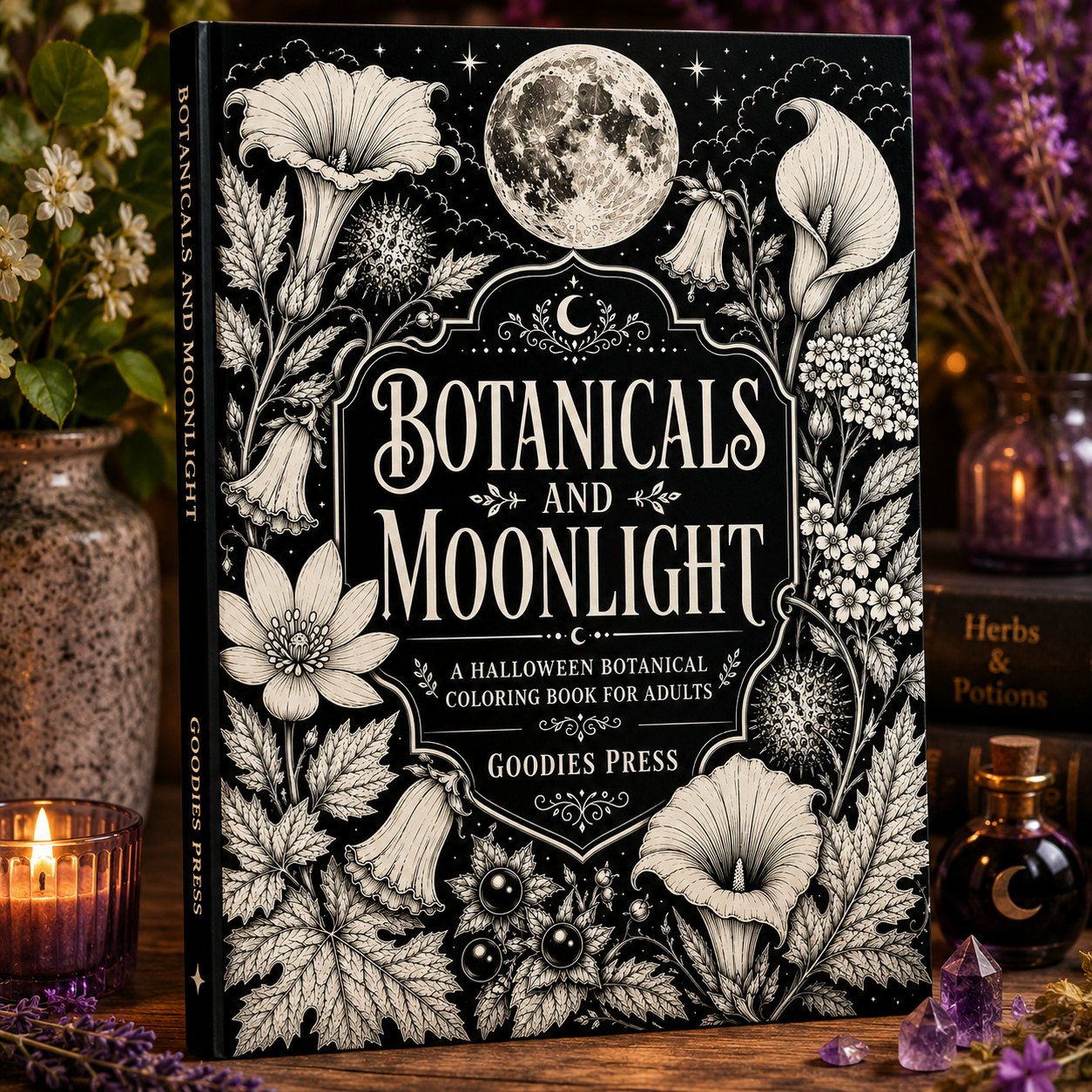 Botanicals & Moonlight book mockup