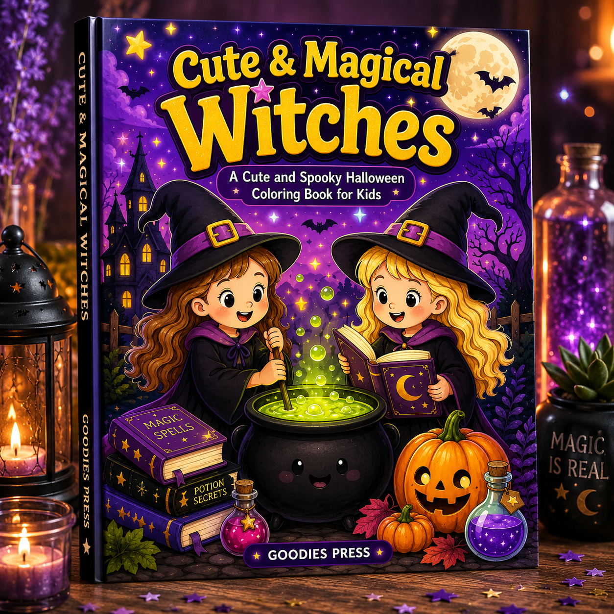 Cute & Magical Witches book mockup