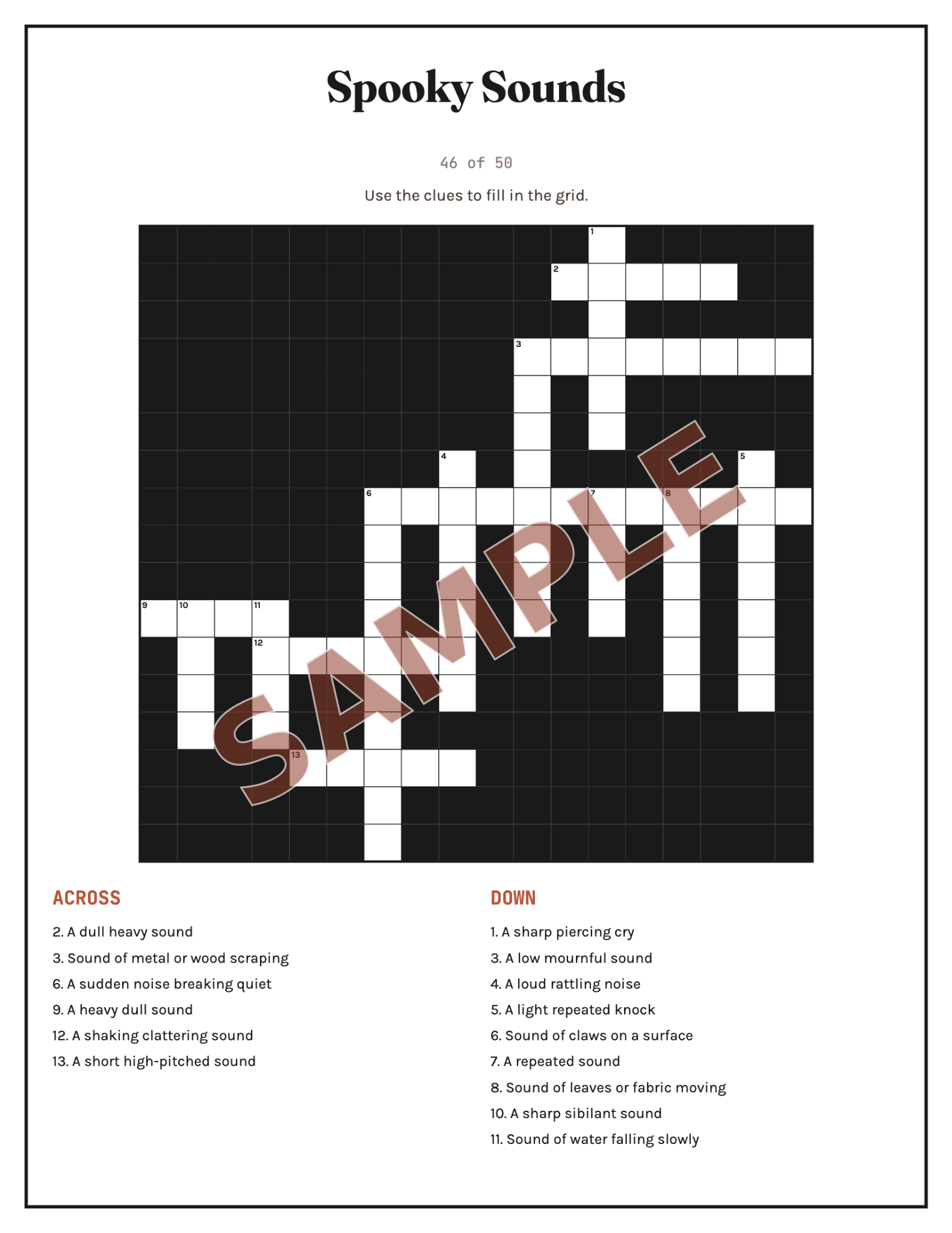 Cryptic & Creepy interior sample page 1