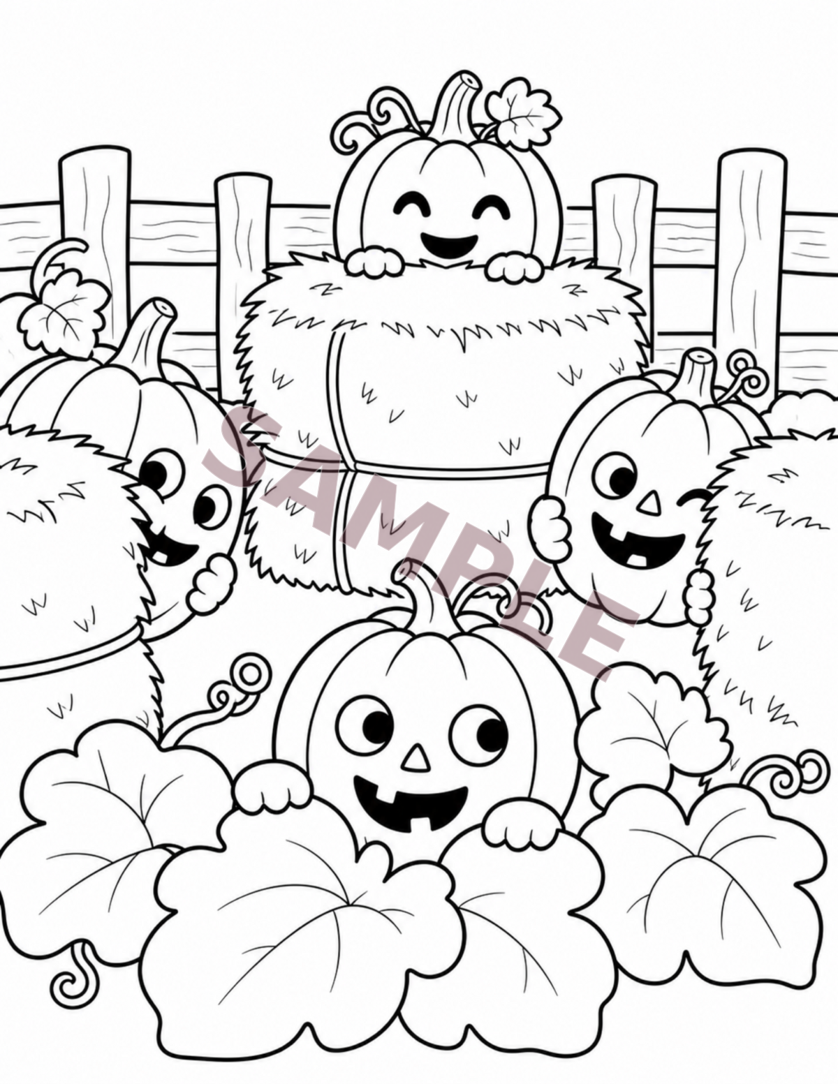 Pumpkin Patch Pals interior sample page 2