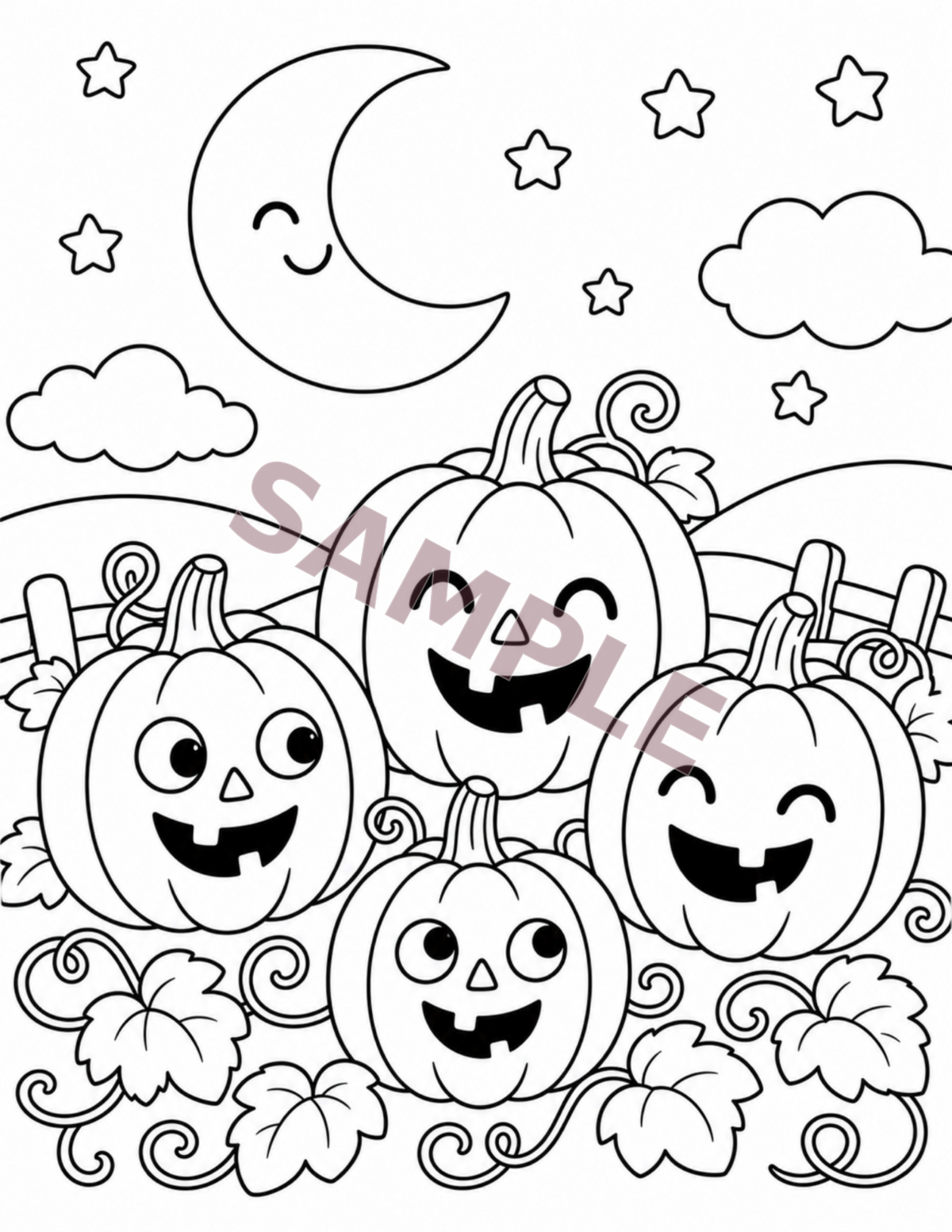 Pumpkin Patch Pals interior sample page 3