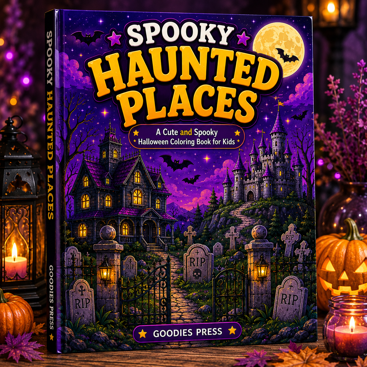 Spooky Haunted Places book mockup